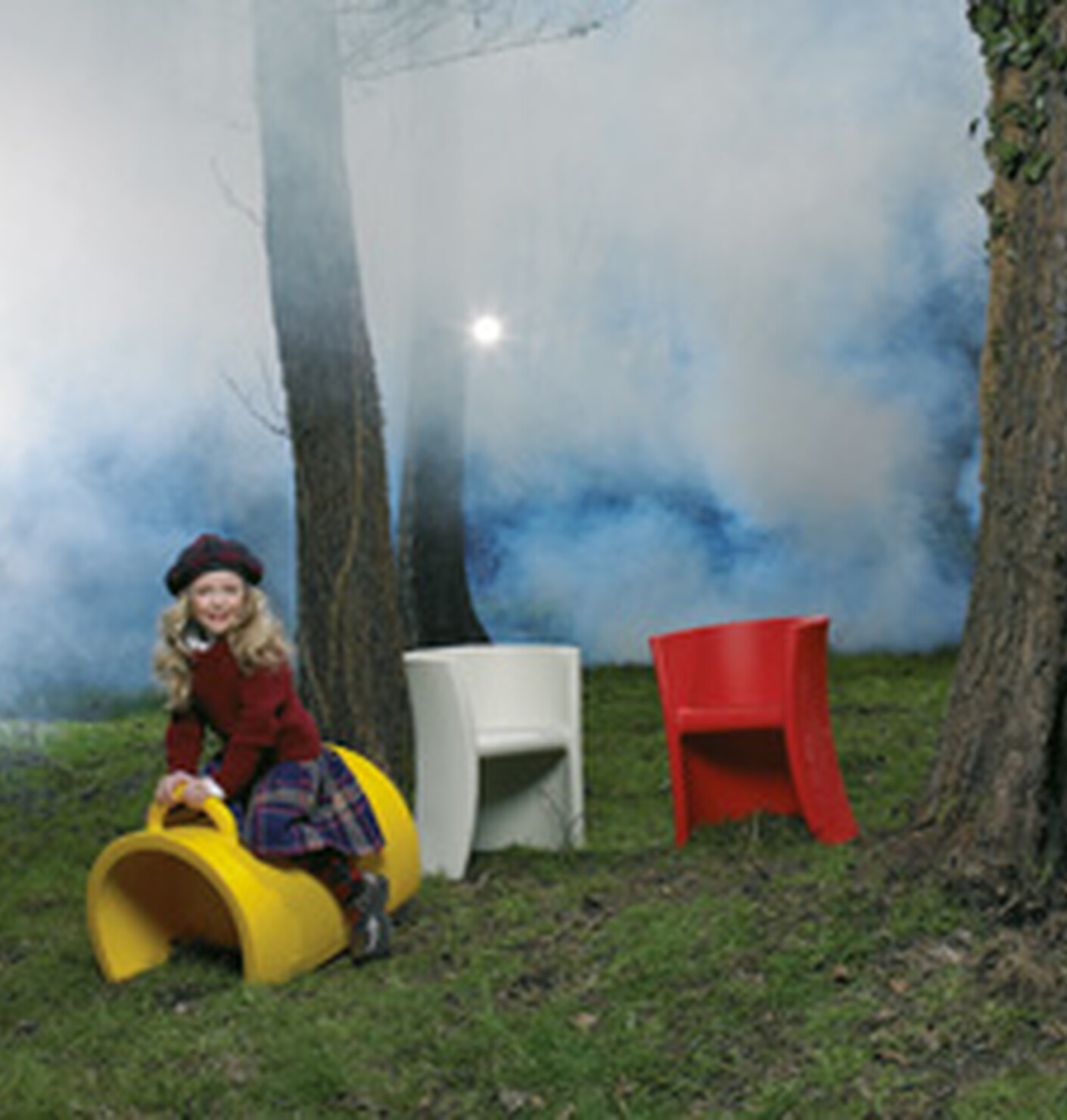 Drinnen oder draußen,  sitzen oder schaukeln