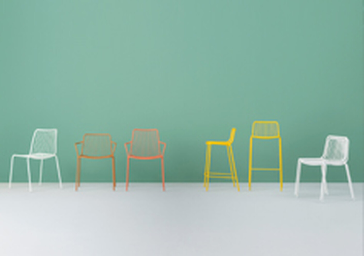 Spots of color on the green