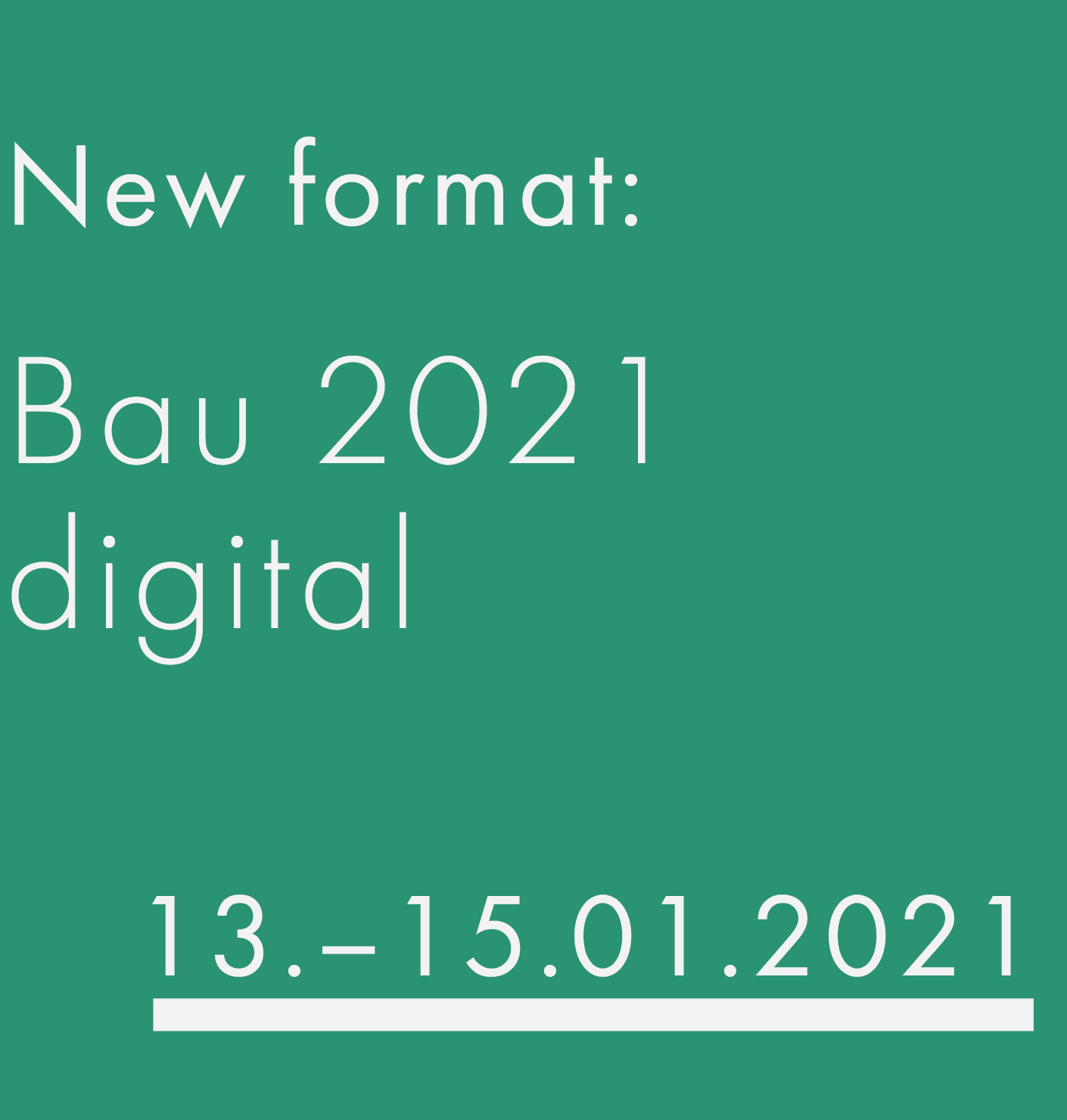 BAU 2021 goes digital