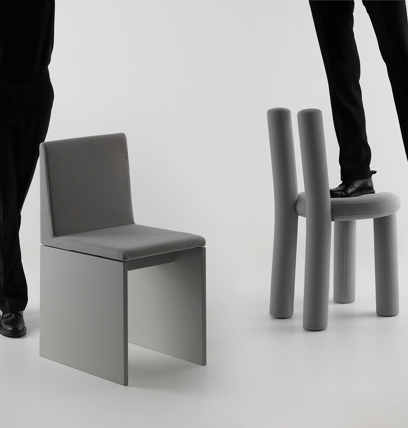 Two chairs, one balance