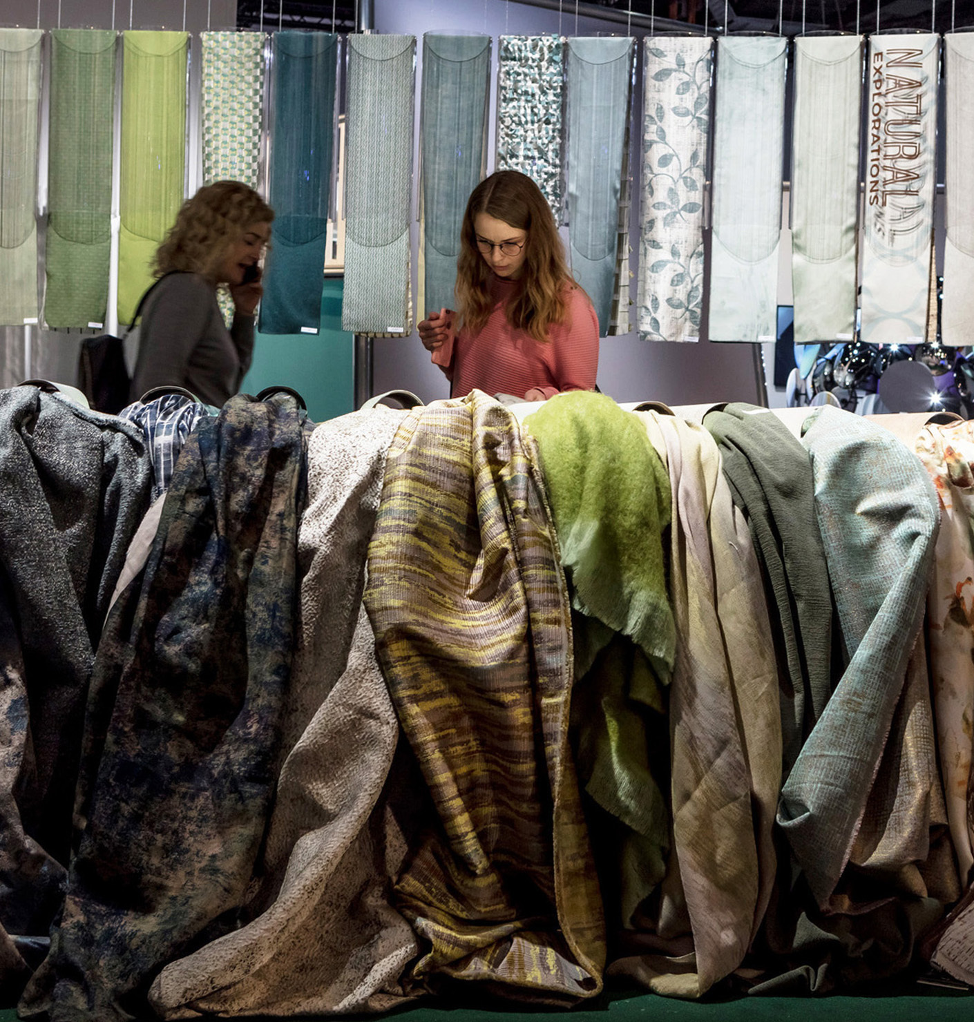 In a labyrinth of fabrics