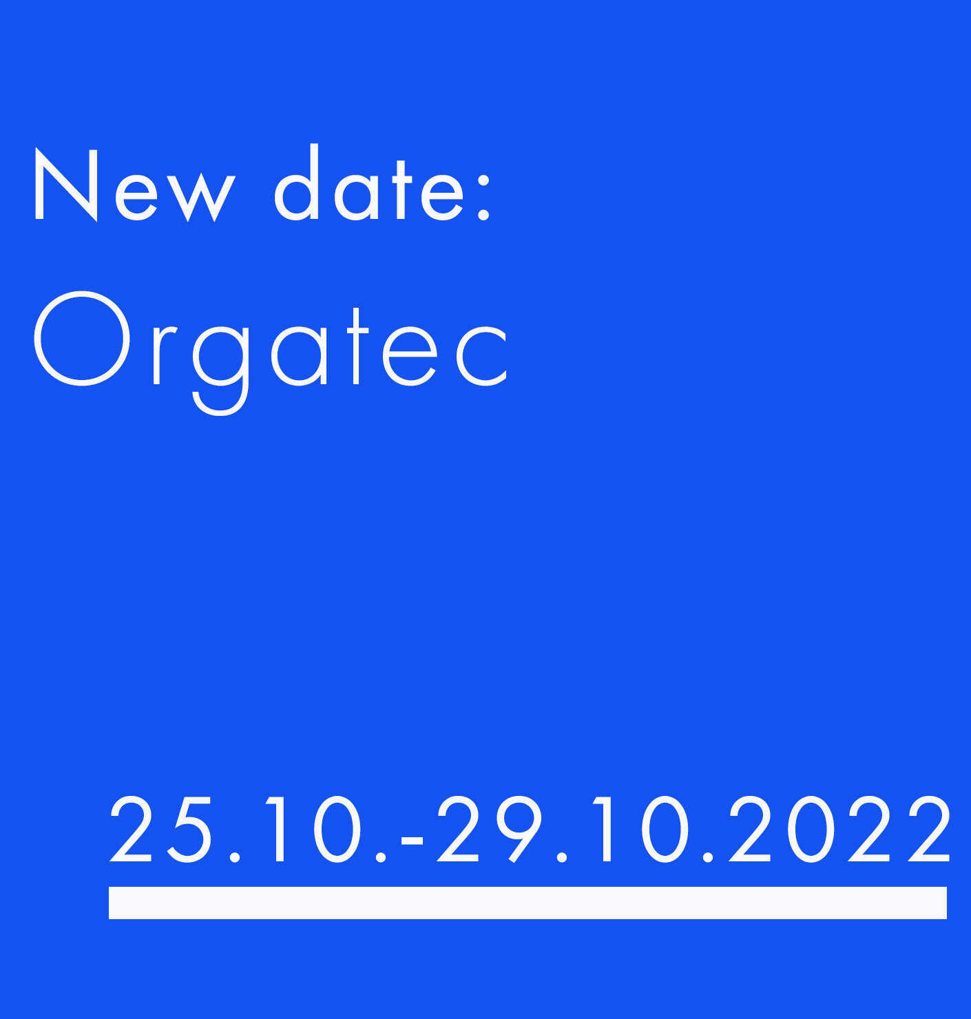 Orgatec 2020 is cancelled