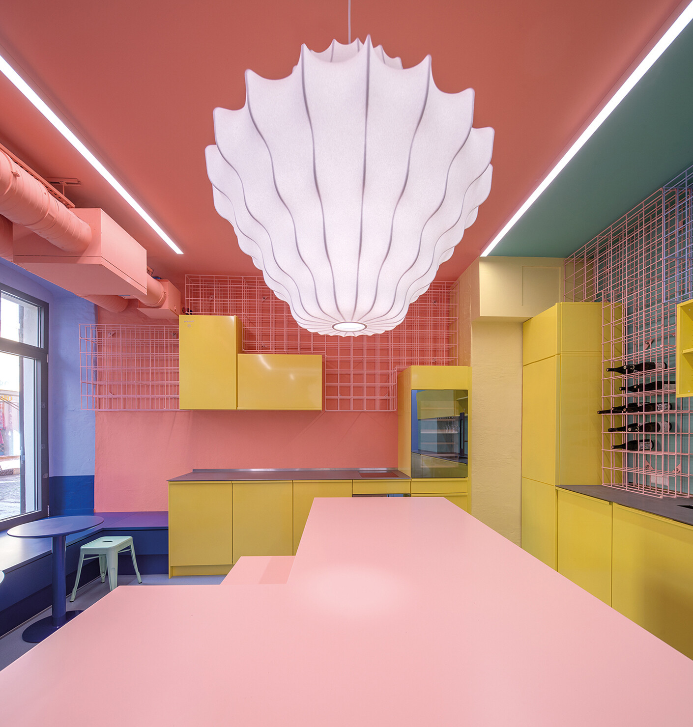 Beschwipstes Colorblocking