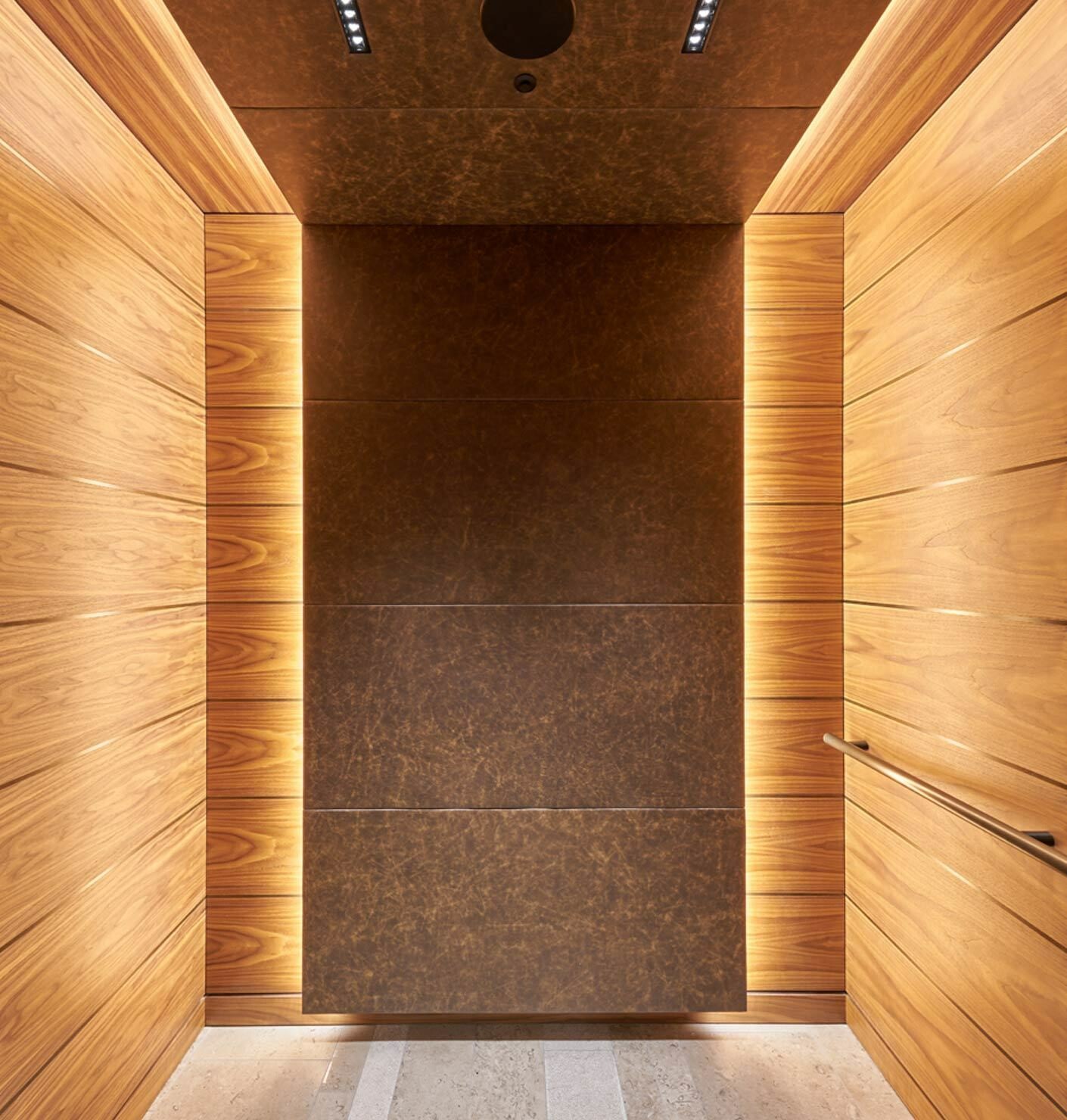 Luxury elevator to lake views