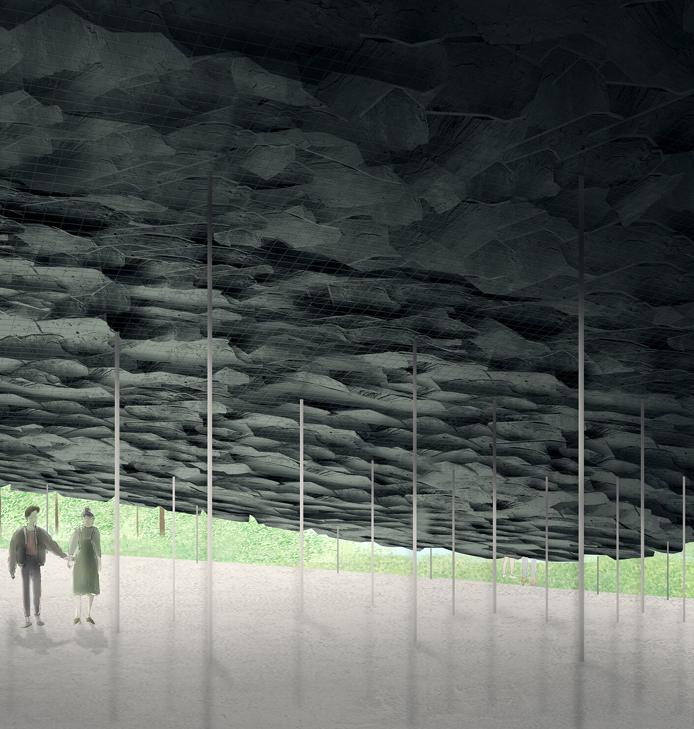 Schiefergebirge für die Kensington Gardens