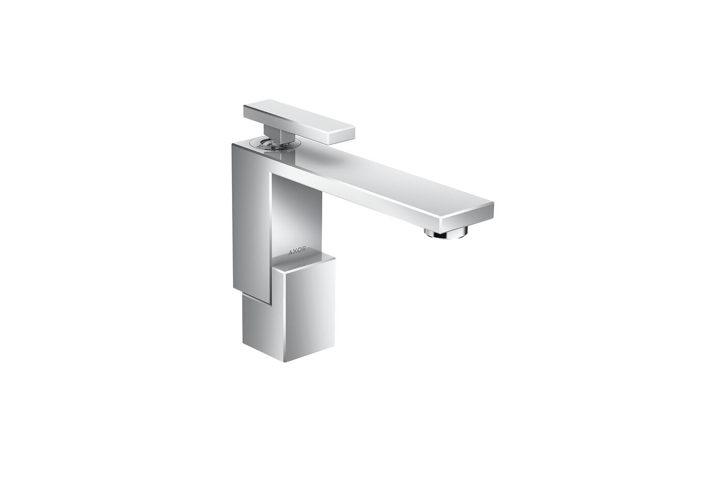 AXOR Edge Einhebel-Waschtischmischer 130 mit Push-Open Ablaufgarnitur