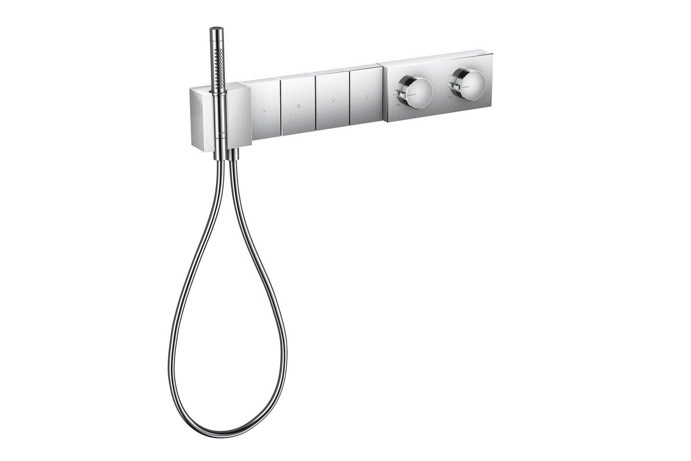 AXOR Edge Thermostatmodul Select 610/100 für 4 Verbraucher Unterputz - Diamantschliff