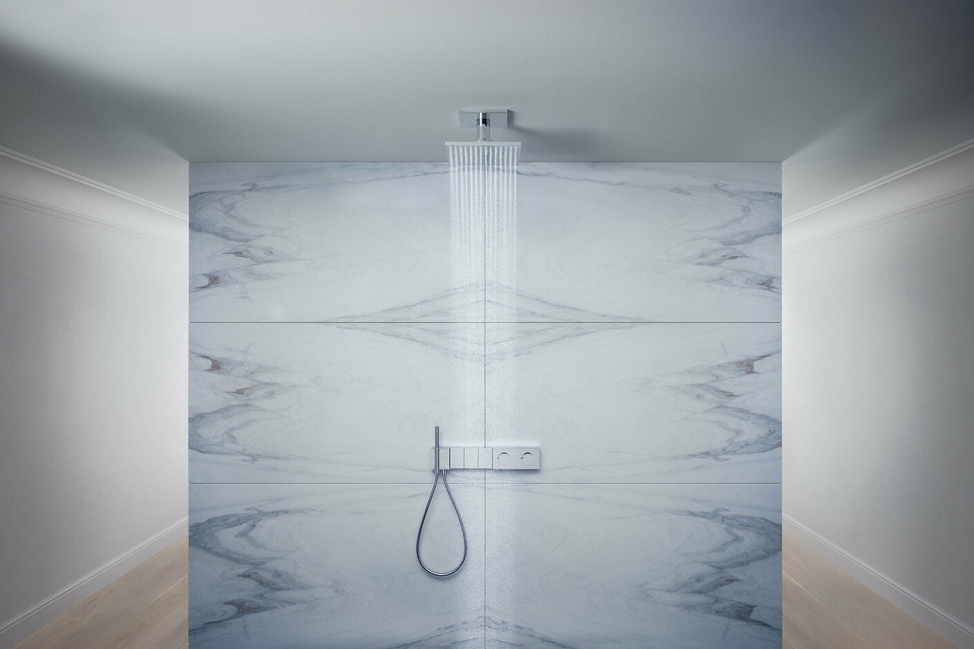 AXOR Edge Thermostatic module Select 540/100 for 3 functions for concealed installation - diamond cut