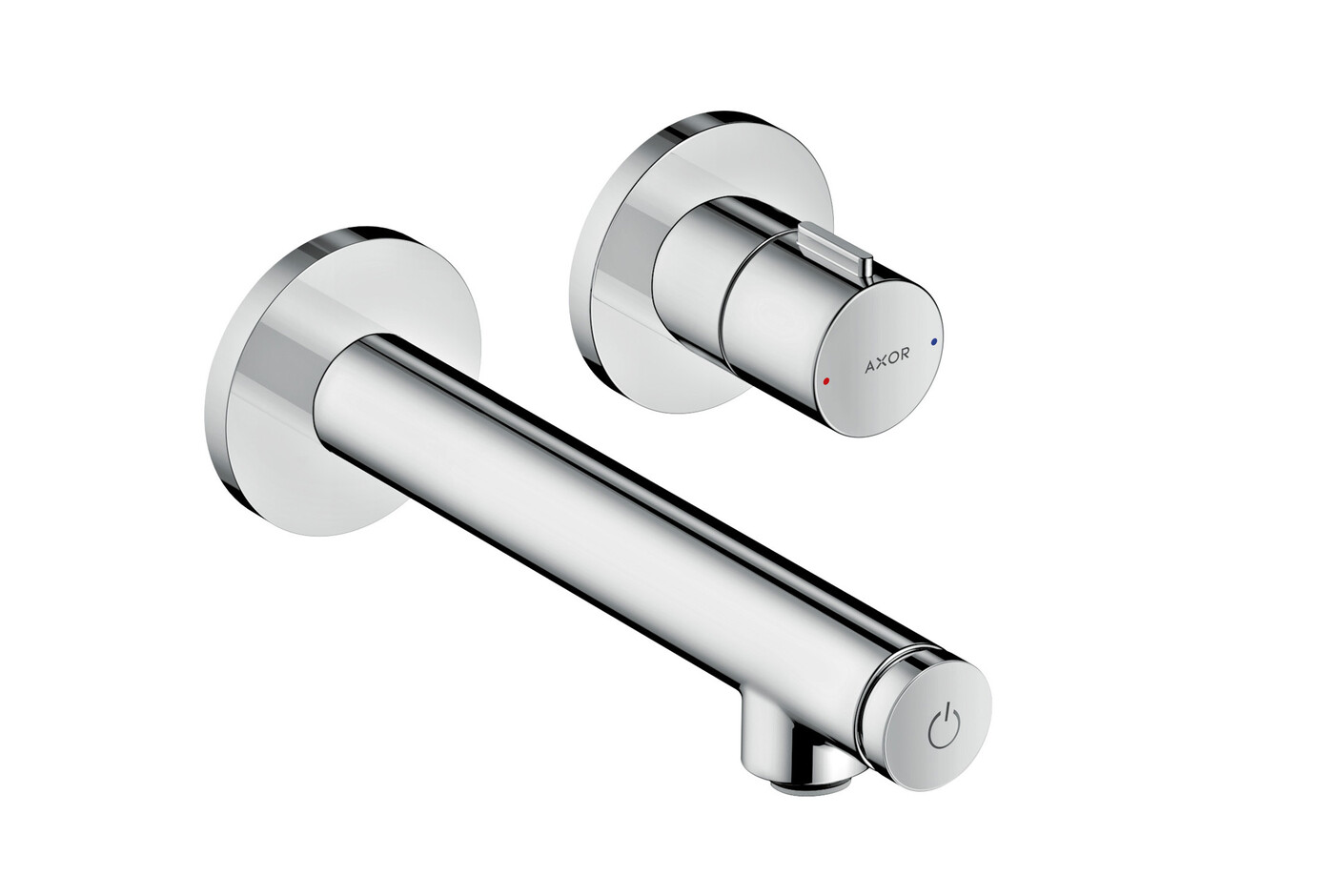 AXOR Uno Select basin mixer 220, for concealed installation, wall-mounted