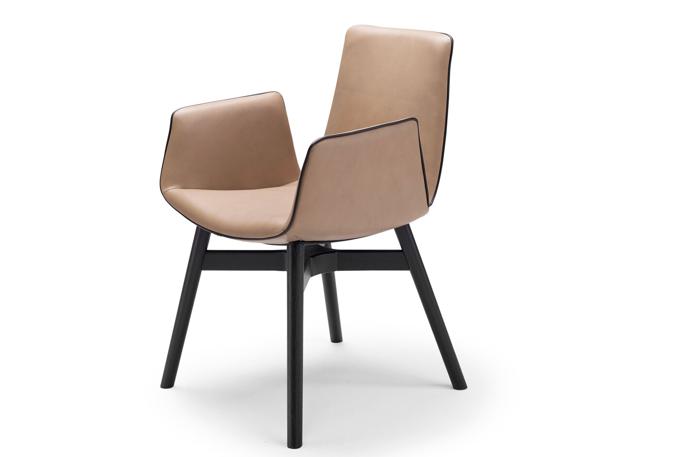 Amelie armchair with wooden frame cross