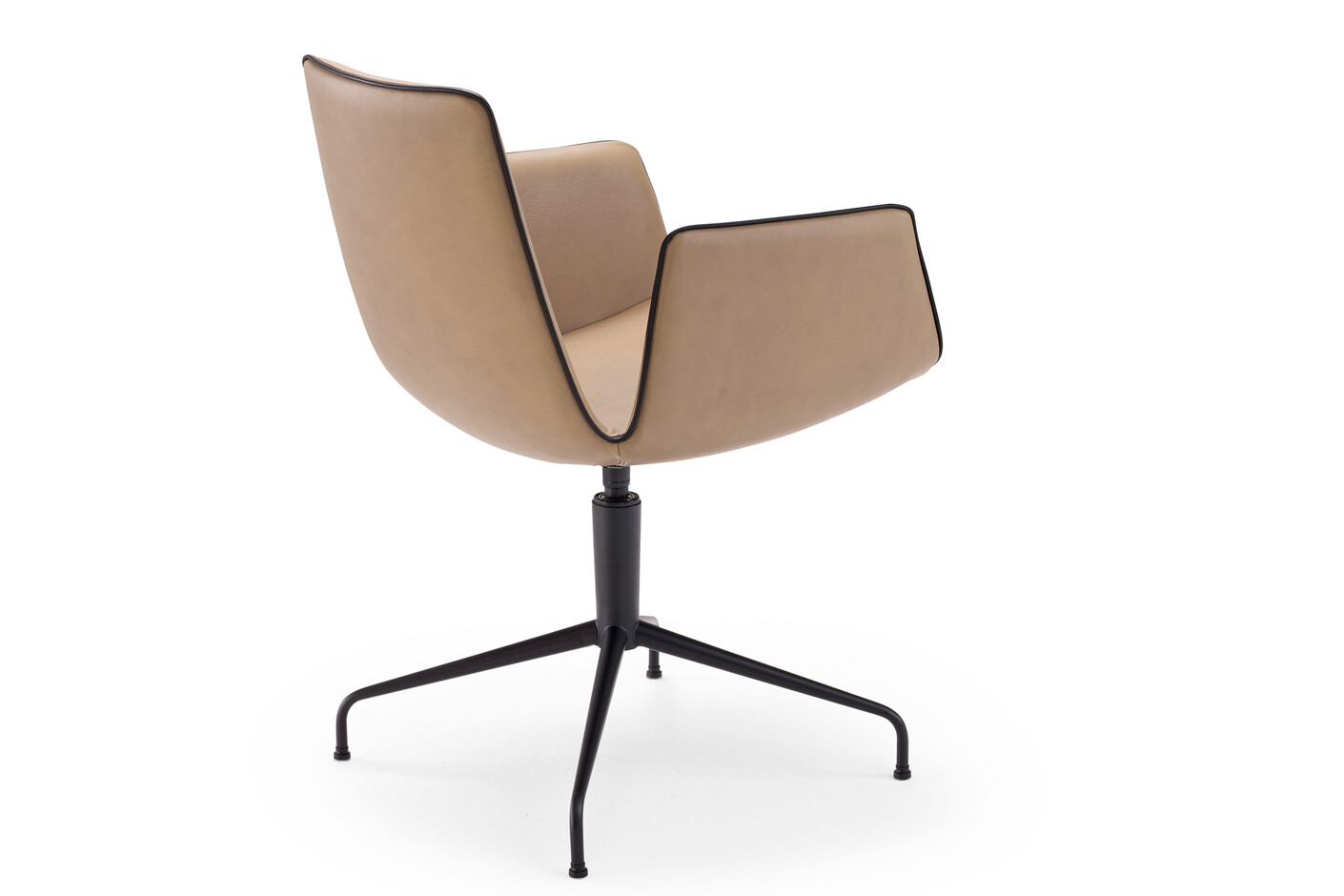 Amelie armchair with trestle leg