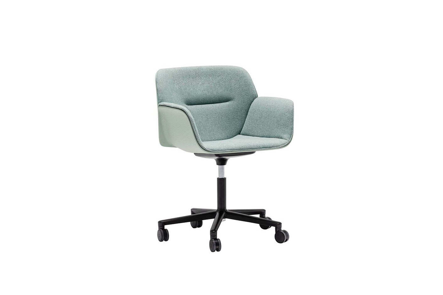 Nuez Chair with castors and swivel base