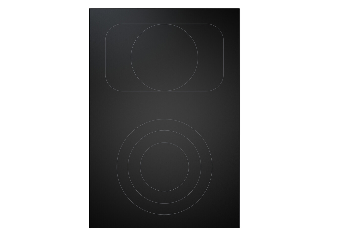 BORA Professional 2.0 HiLight-Glaskeramik-Kochfeld mit 2 Kochzonen 3-Kreis/Bräter