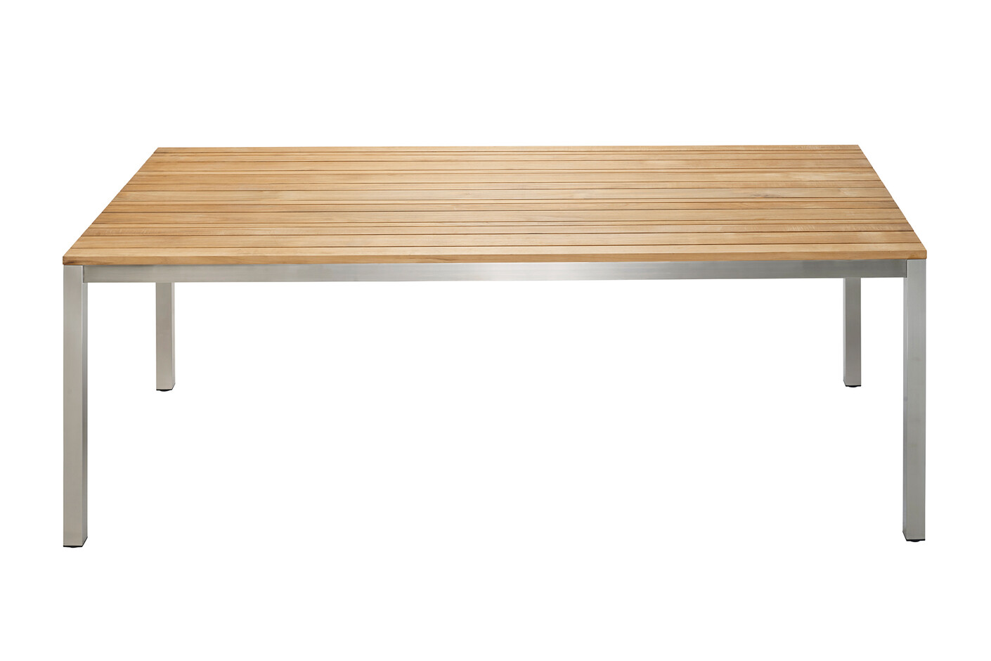Classic stainless steel dining table