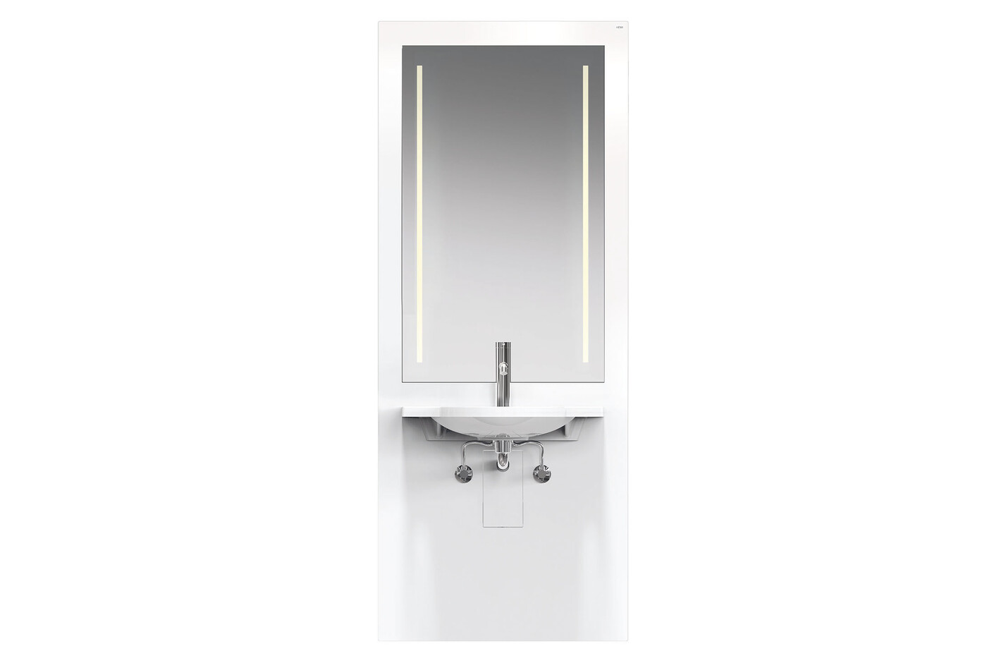 Washbasin module White, washbasin 950.11.121, LED