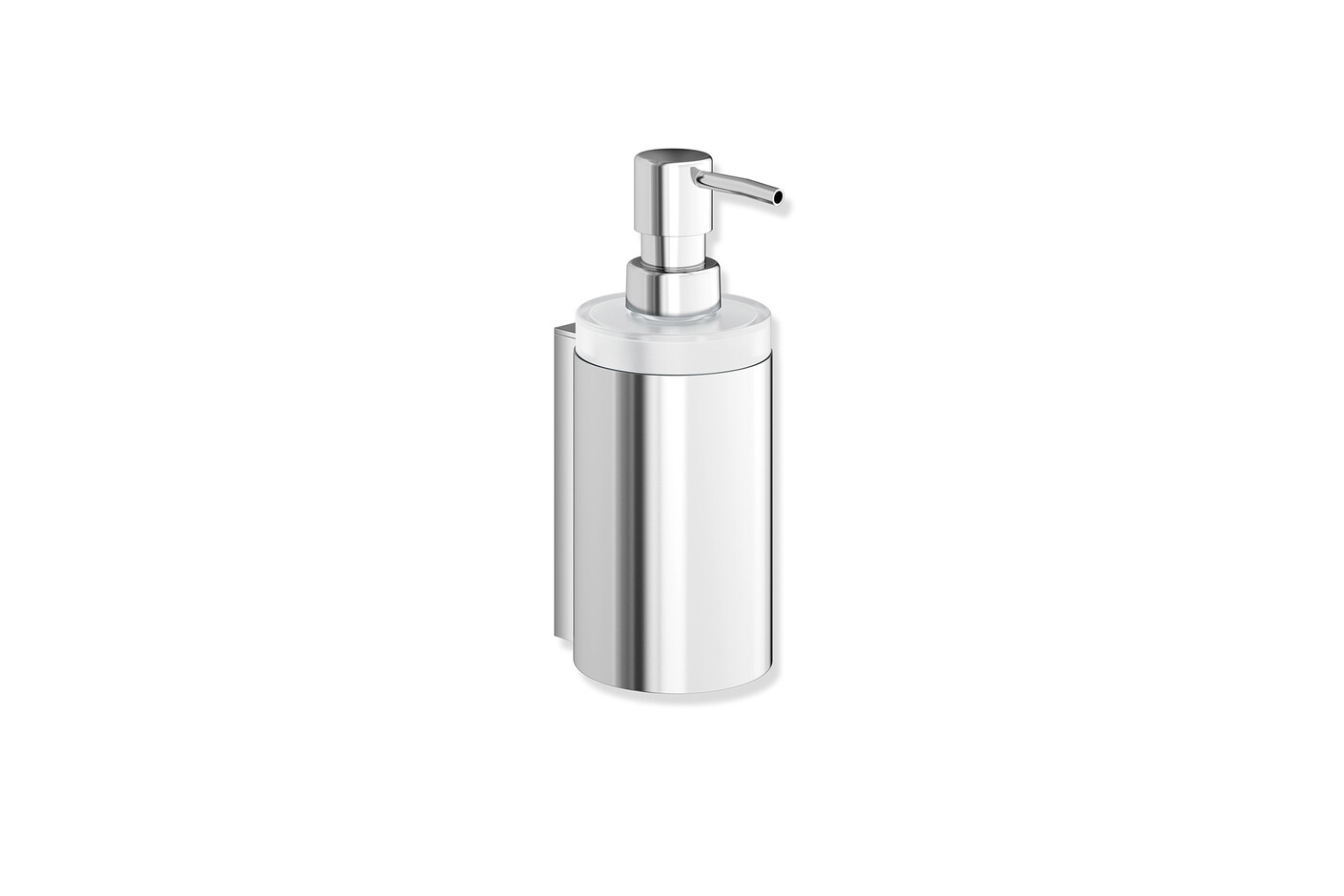 Soap dispenser with holder chrome