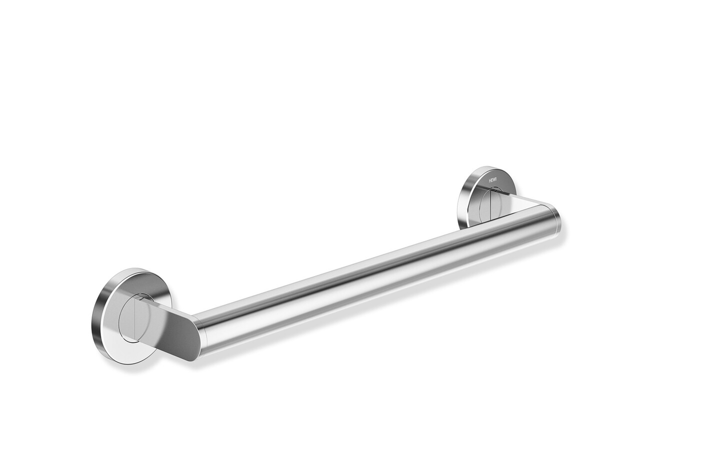 Rail with sideways adjustable vertical support bar and shower head holder chrome