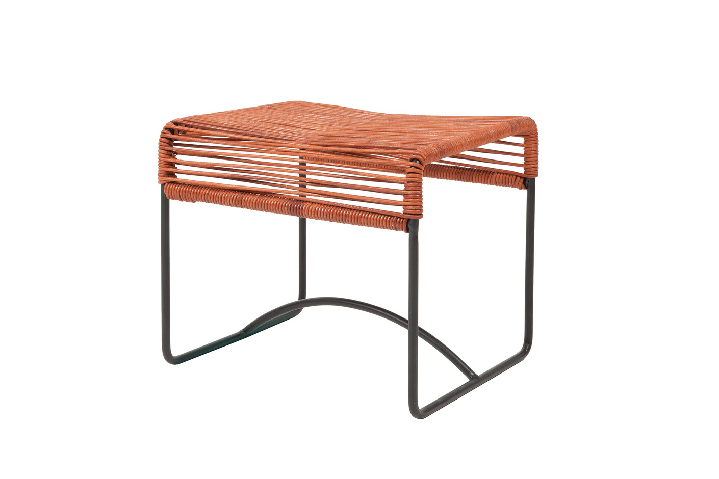 Acapulco Taburete Leather Cognac