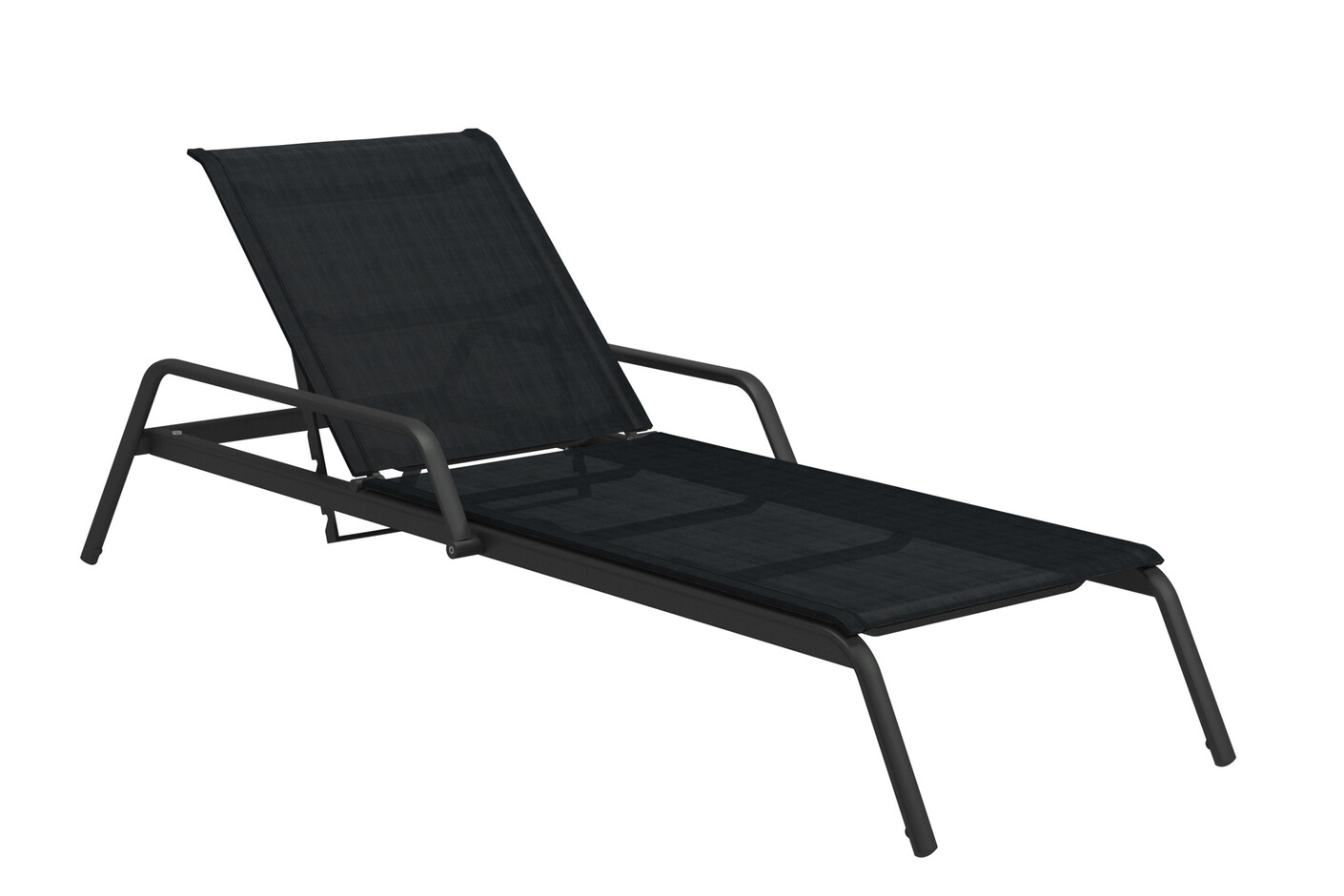 Helio Adjustable Back Lounger Meteor Charcoal