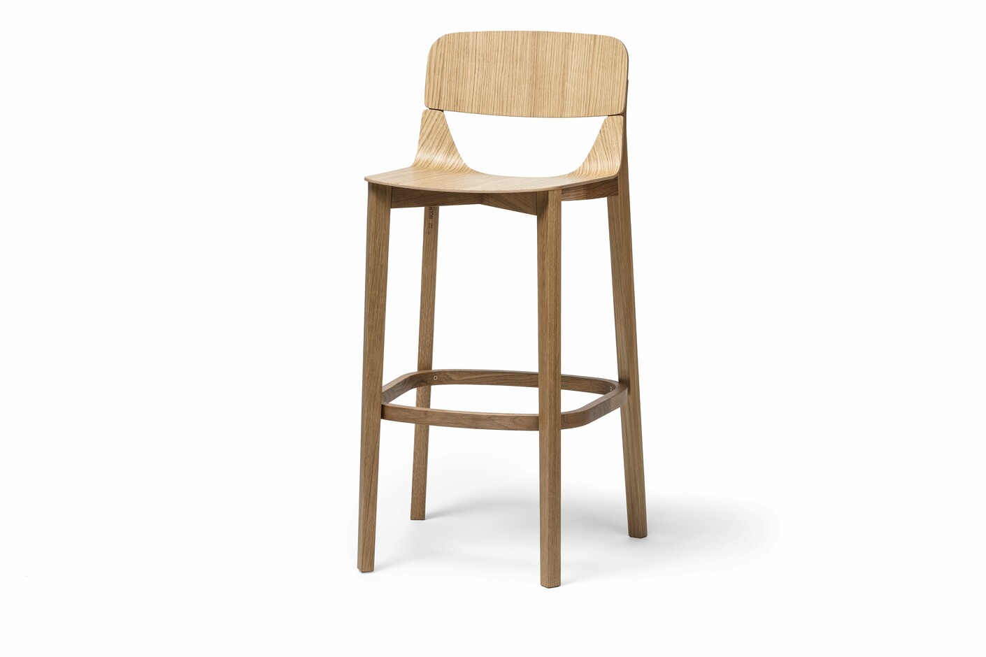 Leaf bar stool with back rest