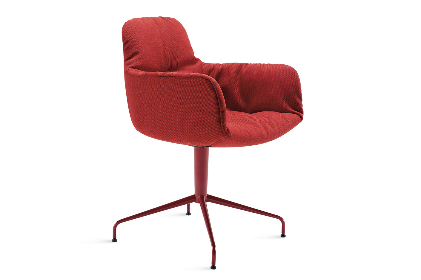 Leya armchair high with trestle leg