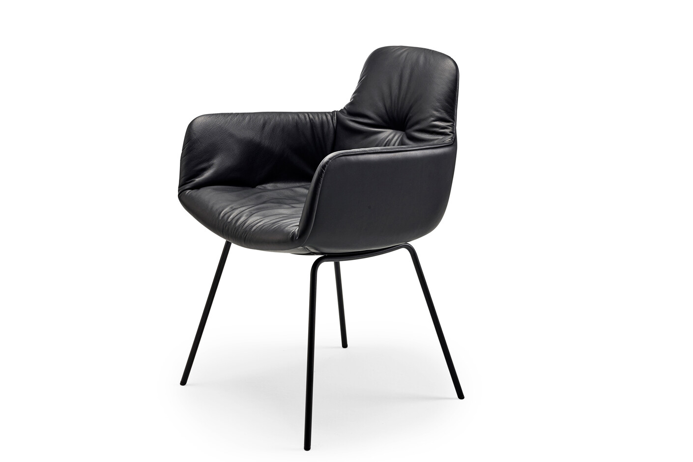 Leya Armchair High mit Stahlgestell
