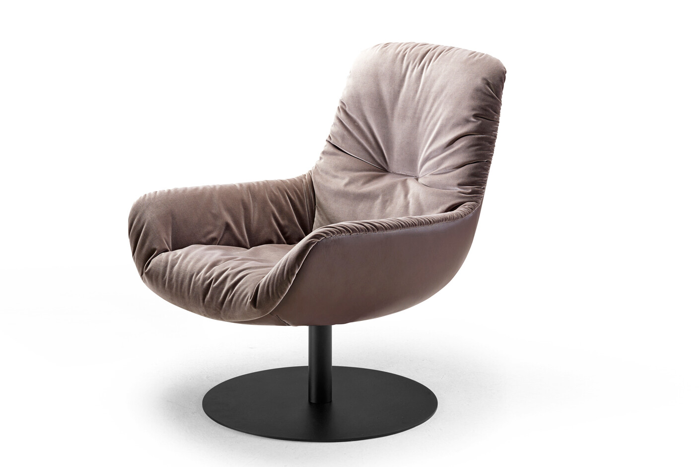 Leya lounge chair with central leg