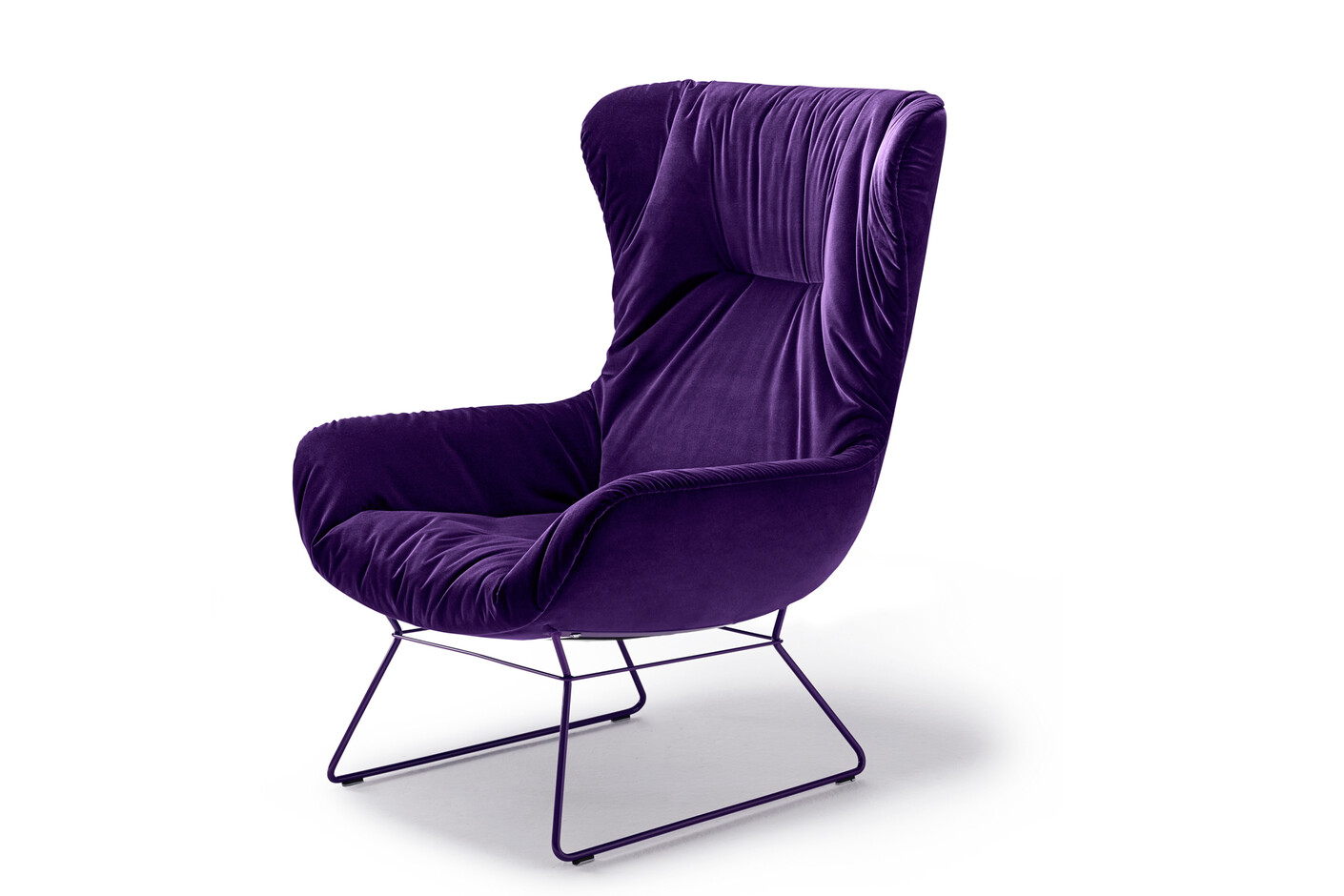 Leya Wingback Chair mit Drahtgestell