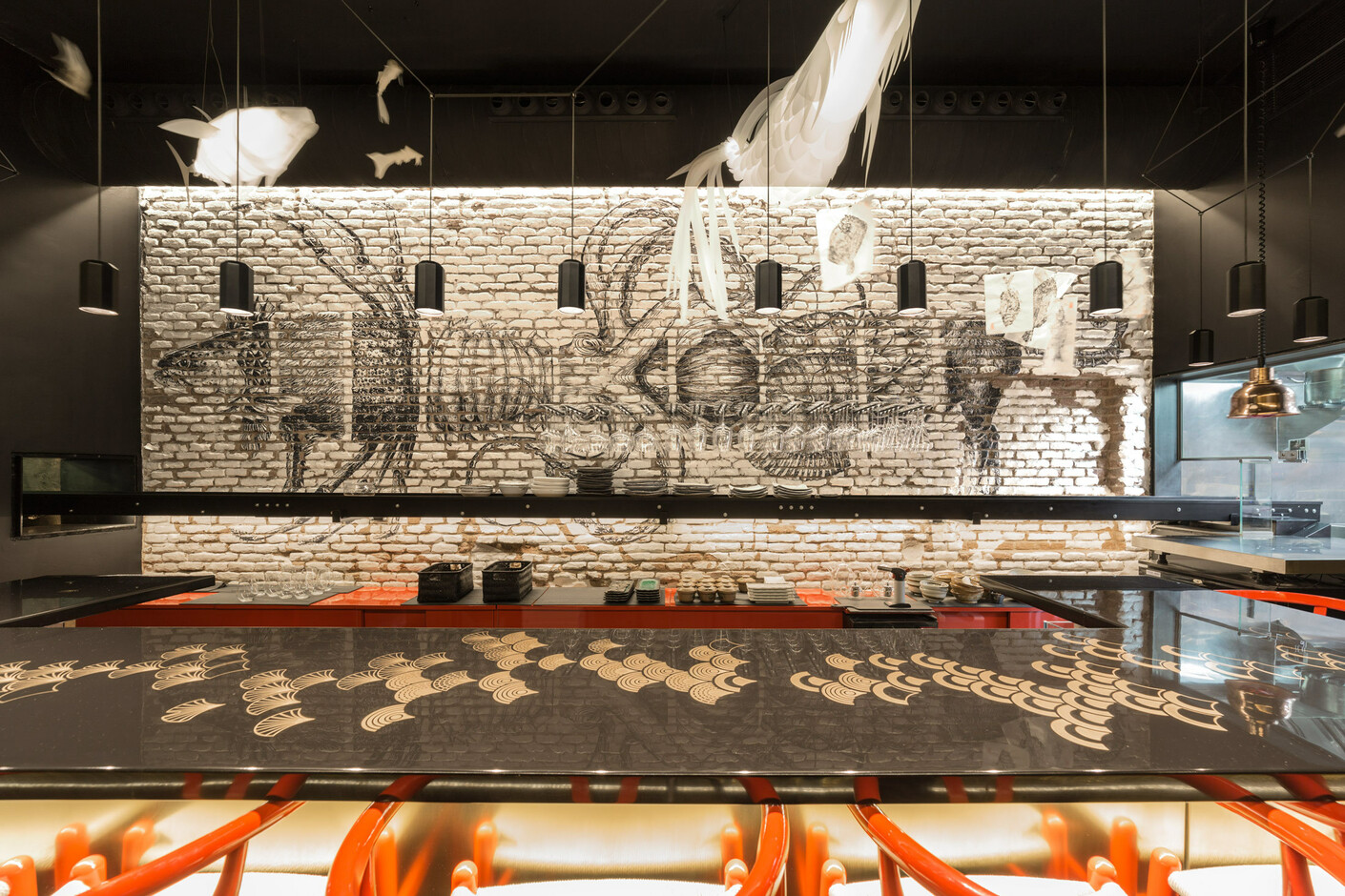 Crudito Restaurant 6901. Black Metal