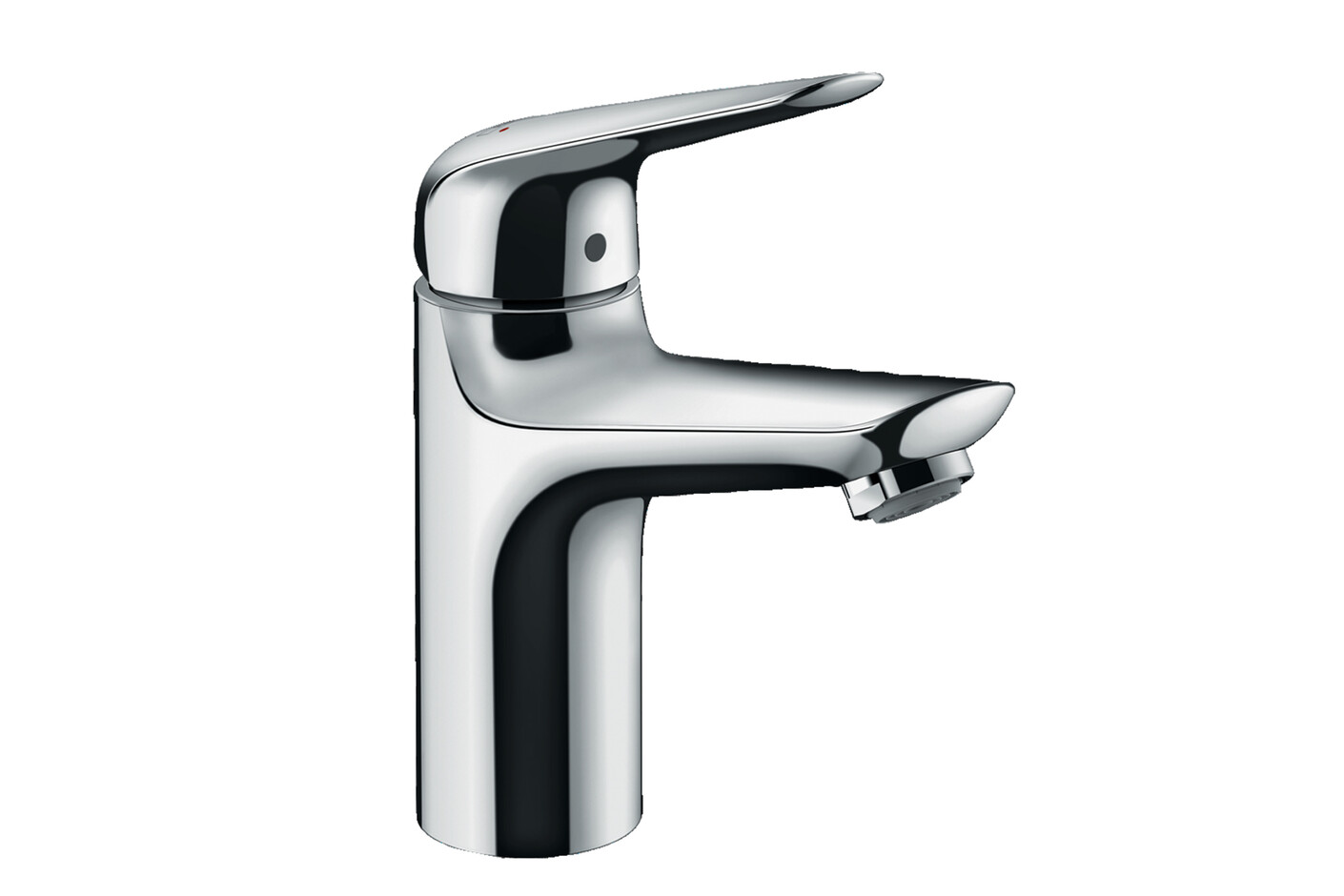 Novus Einhebel-Waschtischmischer 100 LowFlow mit Push-Open Ablaufgarnitur