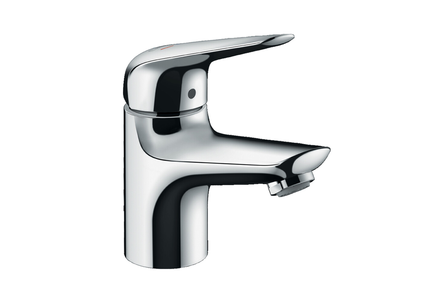 Novus single-lever basin mixer 70 CoolStart with push-open pop-up waste