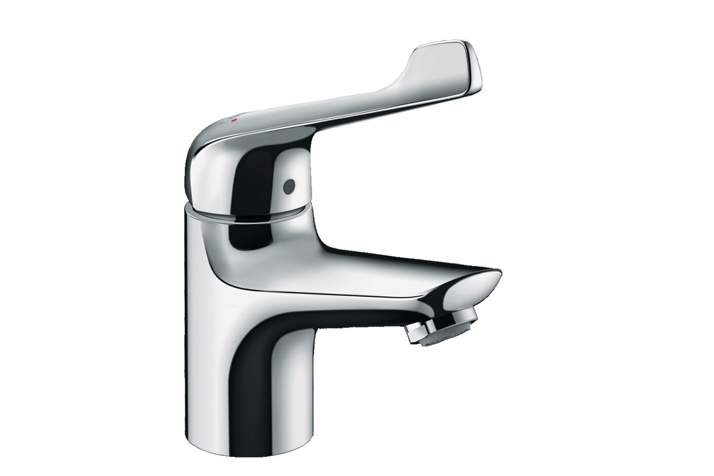 Novus single-lever basin mixer 70 with extra long handle and pop-up waste