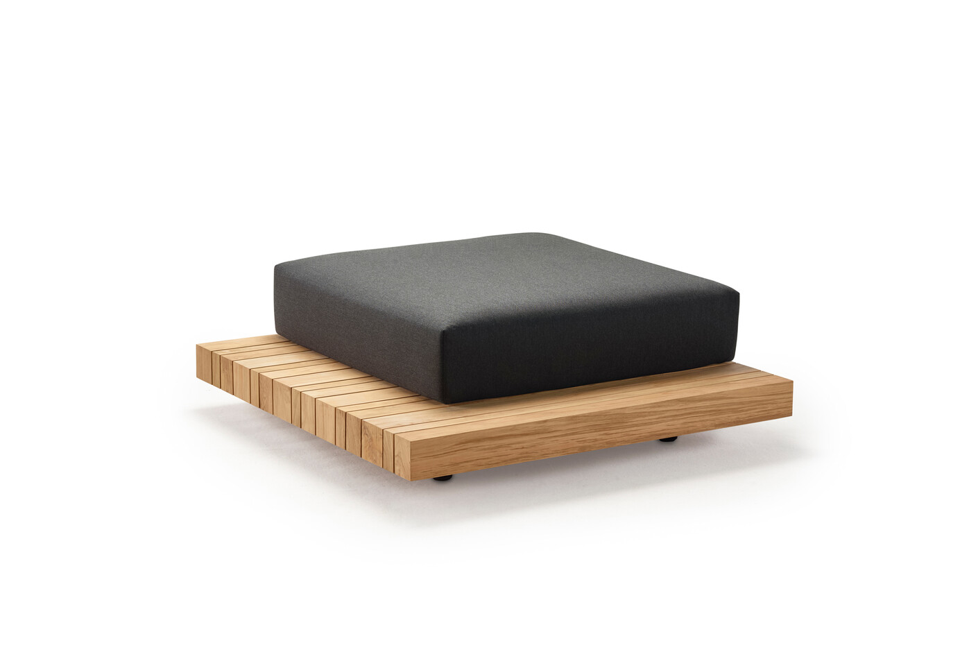 Plateau L-module footstool + corner table