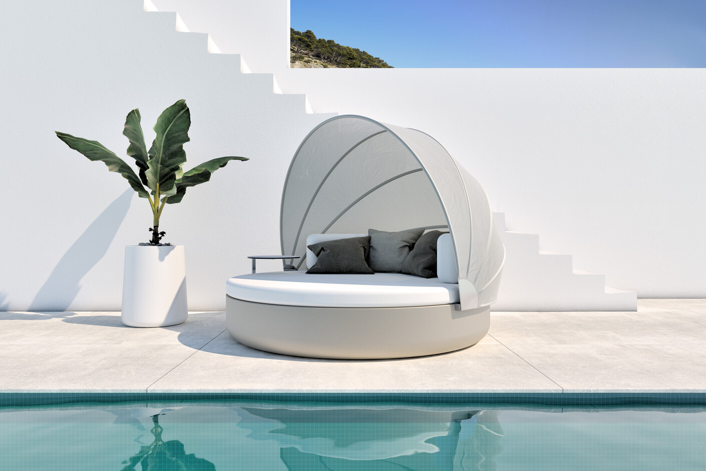 ULM Daybed mit klappbarem Sonnendach