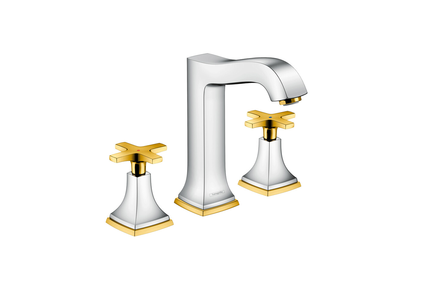 Metropol Classic 3-hole washbasin cross high