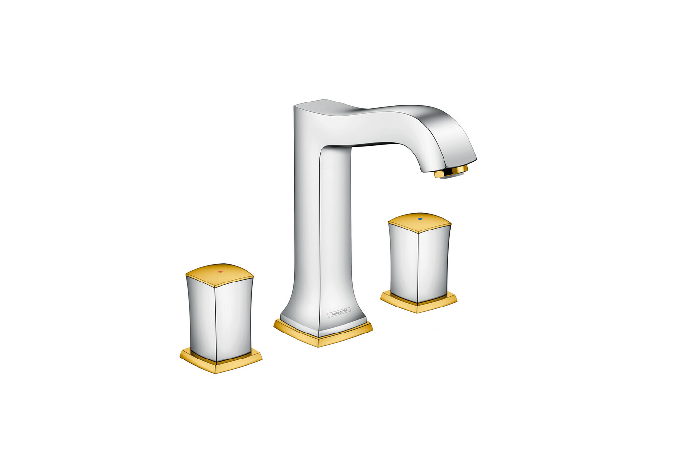 Metropol Classic 3-hole washbasin zero high