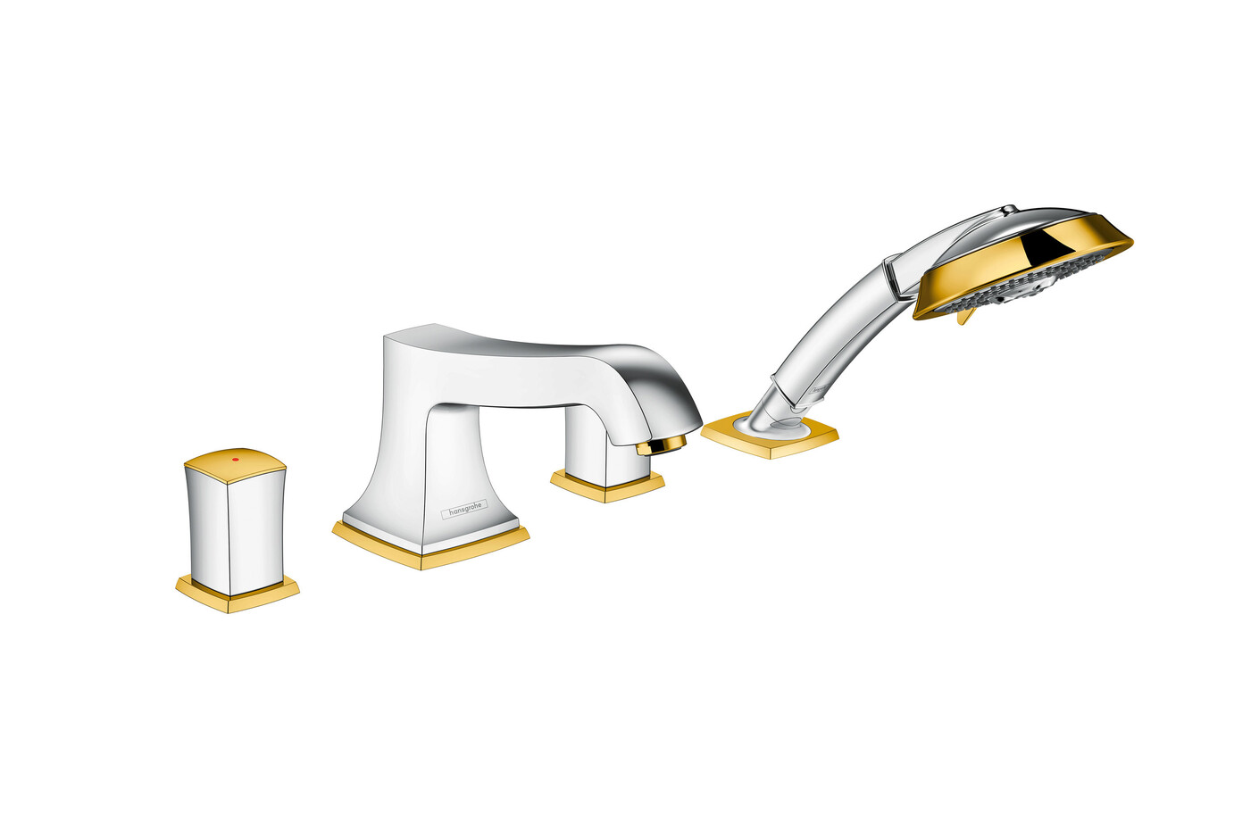 Metropol Classic 4-hole bath mixer zero