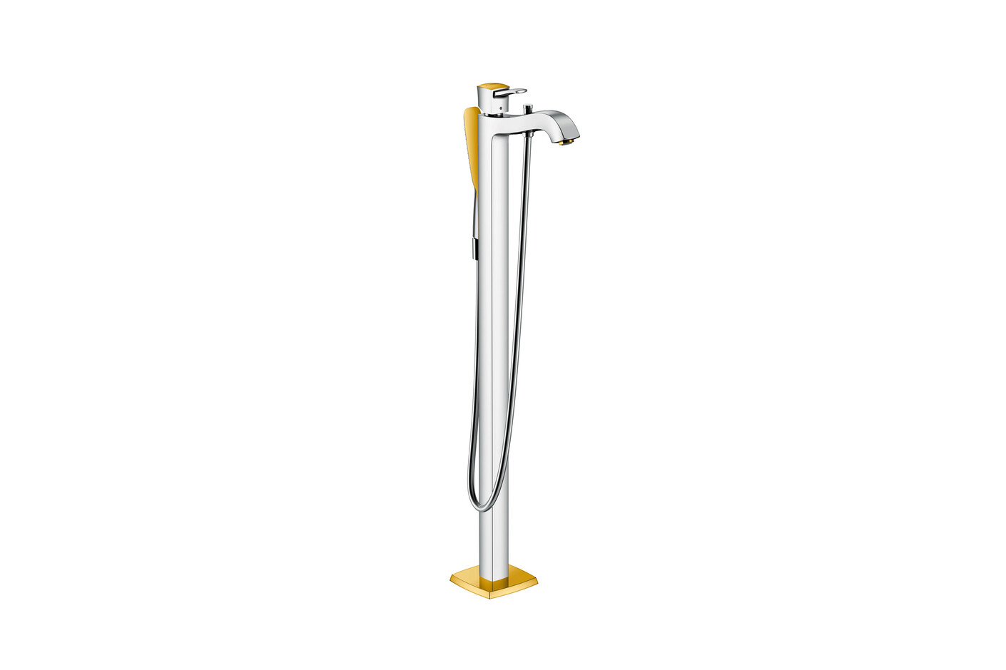 Hansgrohe Metropol Classic Chrome Gold Bathtub Mixer Free Standing