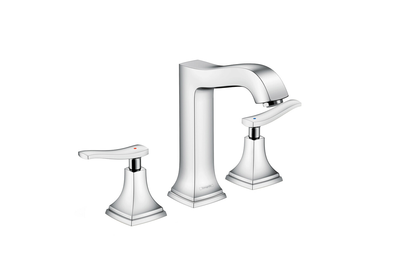 Metropol Classic 3-hole washbasin lever high