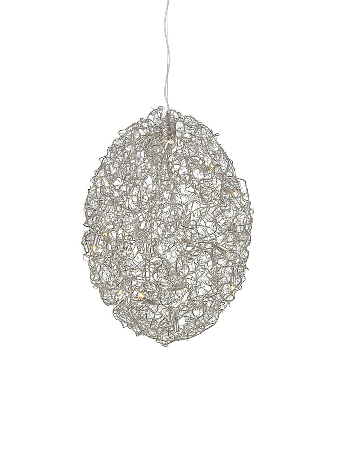 Crystal Waters Hanging Lamp round