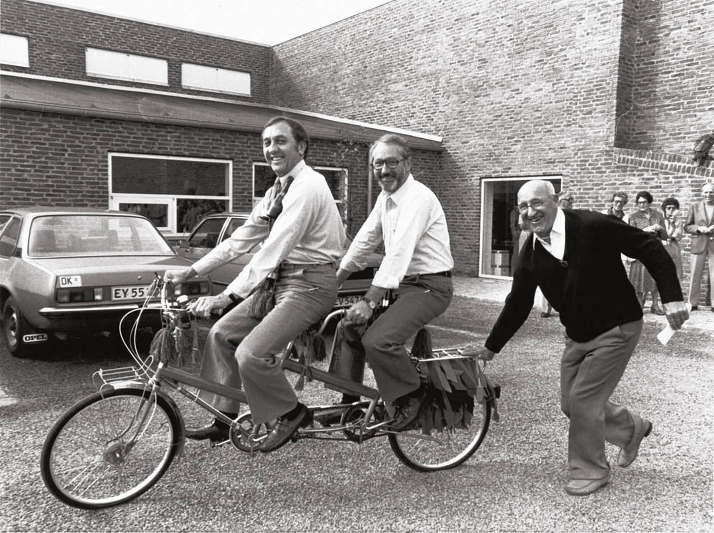 Teamgeist um 1980: Percy von Halling-Koch (rechts) mit den Kvadrat-Gründern Poul Byriel und Erling Rasmussen in Ebeltoft.