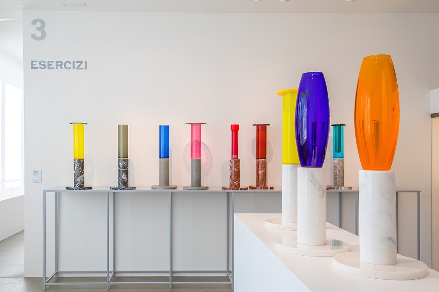 Installation view “Ettore Sottsass: il vetro”