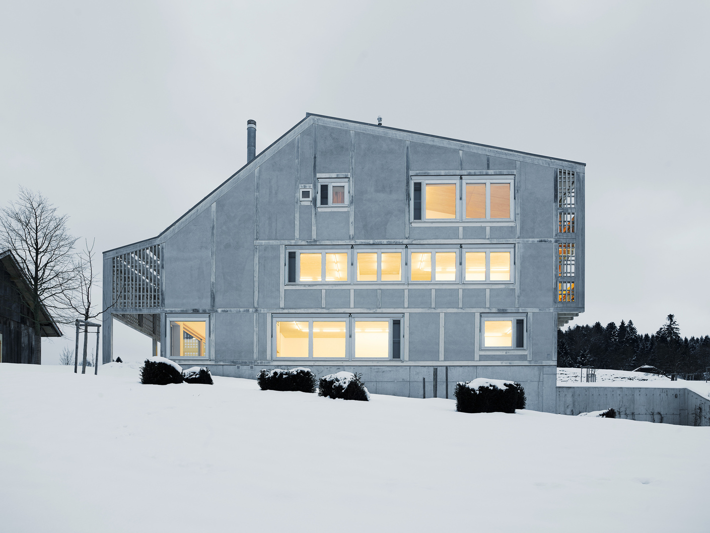 Andreas Fuhrimann Gabriele Haechler, Schweiz, Beton, Brutalismus, Country House Bärgiswil
