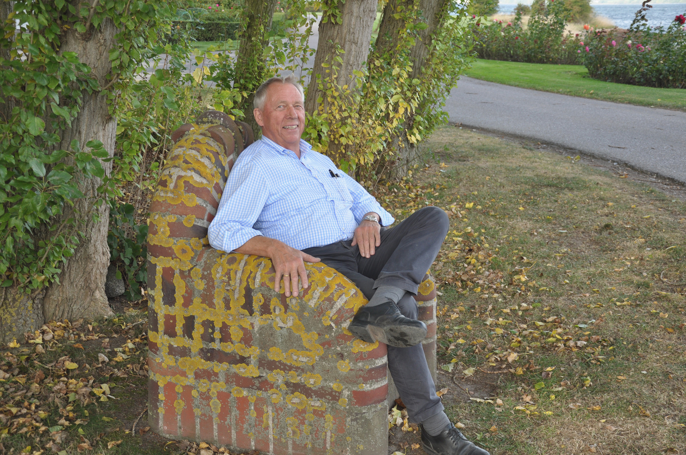 A brick-makers throne is made of sturdy masonry and Christian Petersen knows how to take to it.