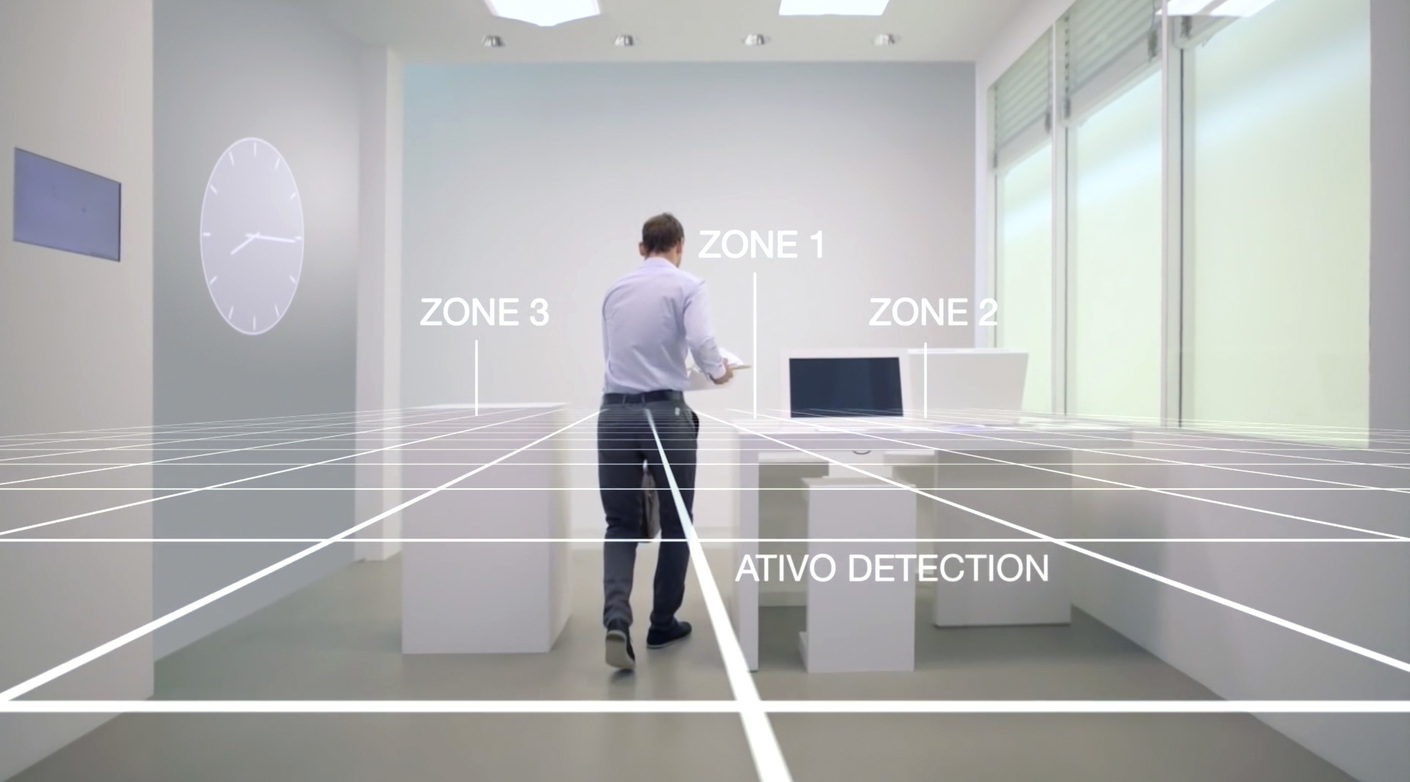 Je nachdem wo und wie man arbeitet, aktiviert ein Sensor das passende Licht.