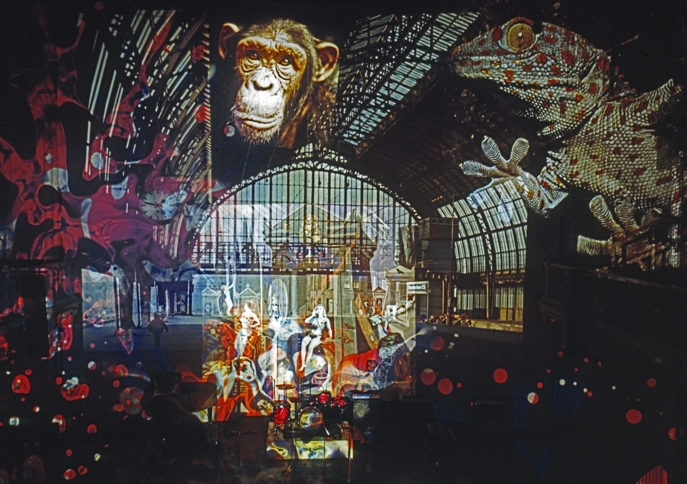 Lightshow at the youth center Paradiso (circa 1970)