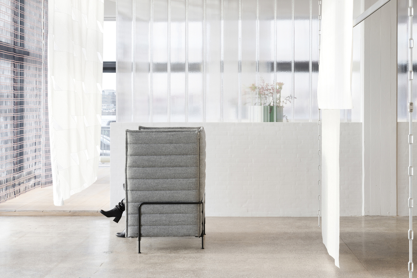 Ronan and Erwan Bouroullec have for the second time designed the Copenhagen flagship showroom by Kvadrat.