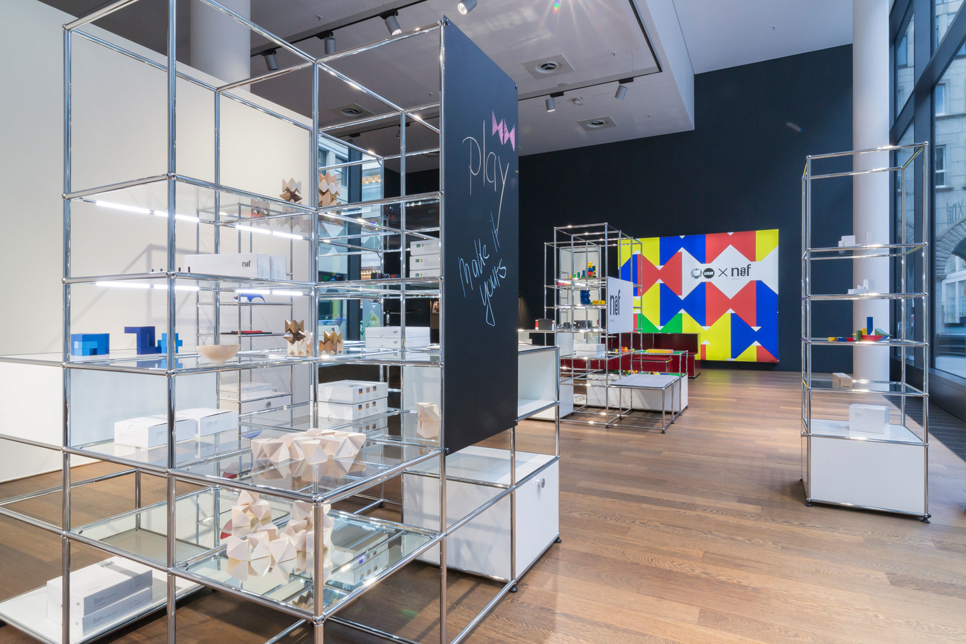 Exquisitely produced and lovingly designed: The wooden toys from Naef at USM in Stuttgart.