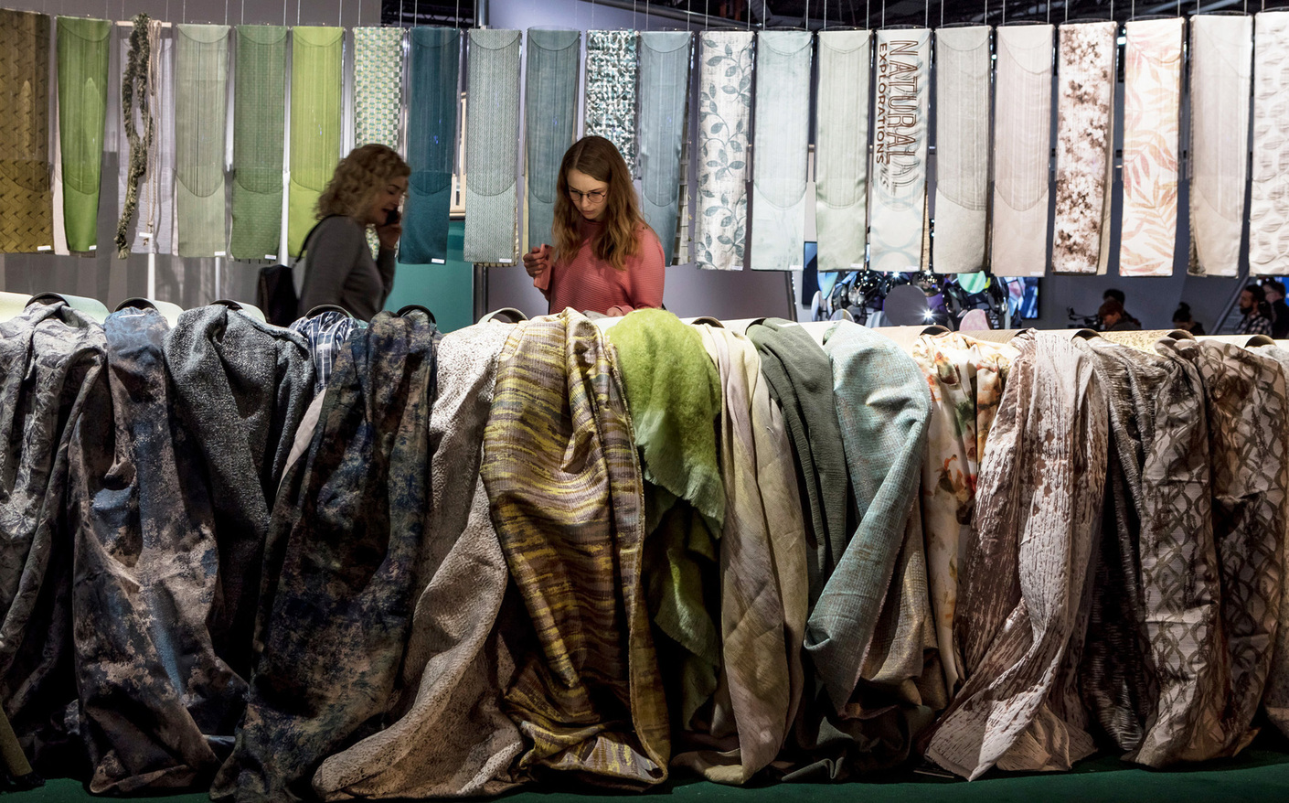 Stoffberge und Informationszwerge: Im „Theme Park“ fiel die Orientierung ein wenig schwer.