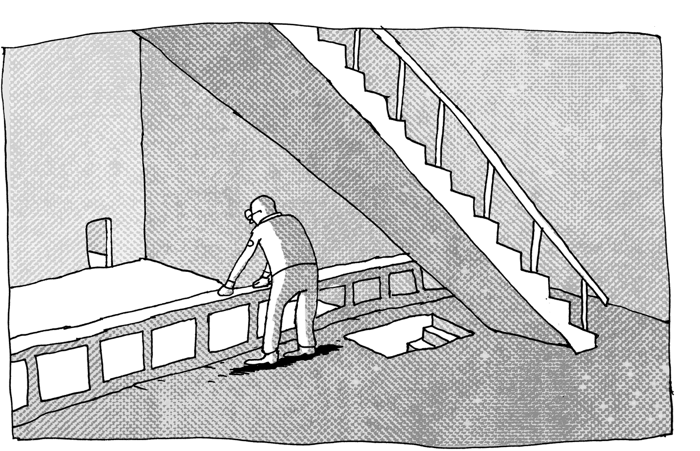 Karl-Friedrich never left the house where he lives.